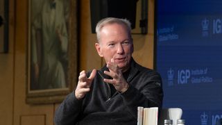 Former CEO & Chairman of Google, Eric Schmidt, talks at Columbia University’s School of International and Public Affairs