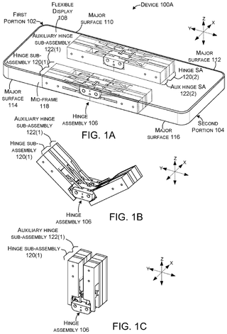 Surface hinge patent